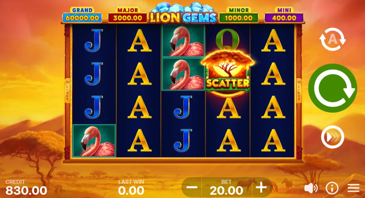 Lion Gems: Hold and Win demo